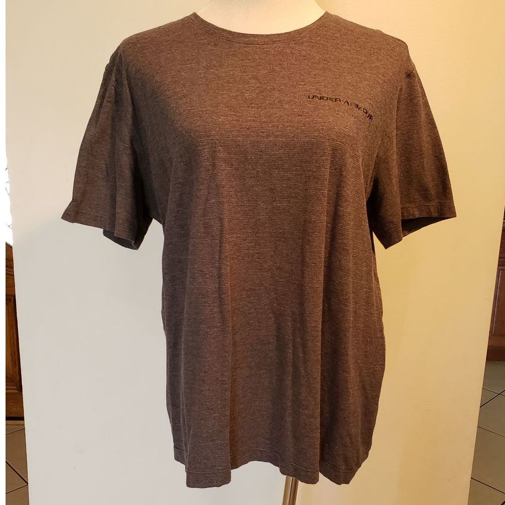 Under Armour- Charcoal Gray Workout Tee- M/L